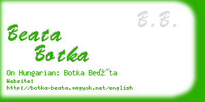 beata botka business card